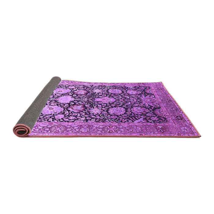 Sideview of Oriental Purple Industrial Rug, urb1512pur