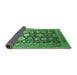 Sideview of Oriental Emerald Green Industrial Rug, urb1512emgrn