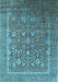 Oriental Light Blue Industrial Rug, urb1513lblu