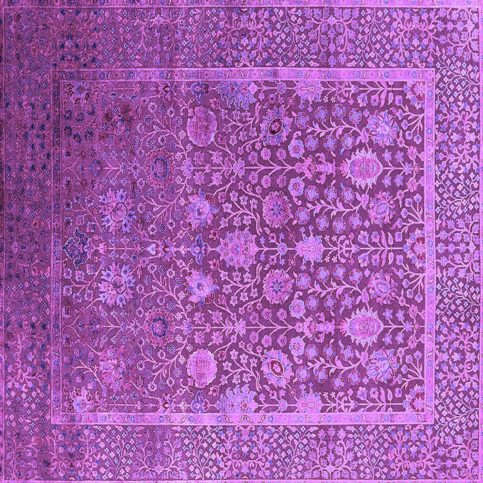 Square Oriental Purple Industrial Rug, urb1513pur