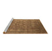 Sideview of Machine Washable Oriental Brown Industrial Rug, wshurb1513brn