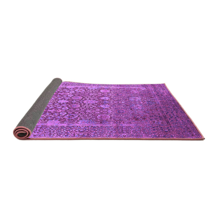 Sideview of Oriental Purple Industrial Rug, urb1513pur