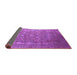 Sideview of Oriental Purple Industrial Rug, urb1513pur