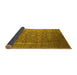 Sideview of Oriental Yellow Industrial Rug, urb1513yw