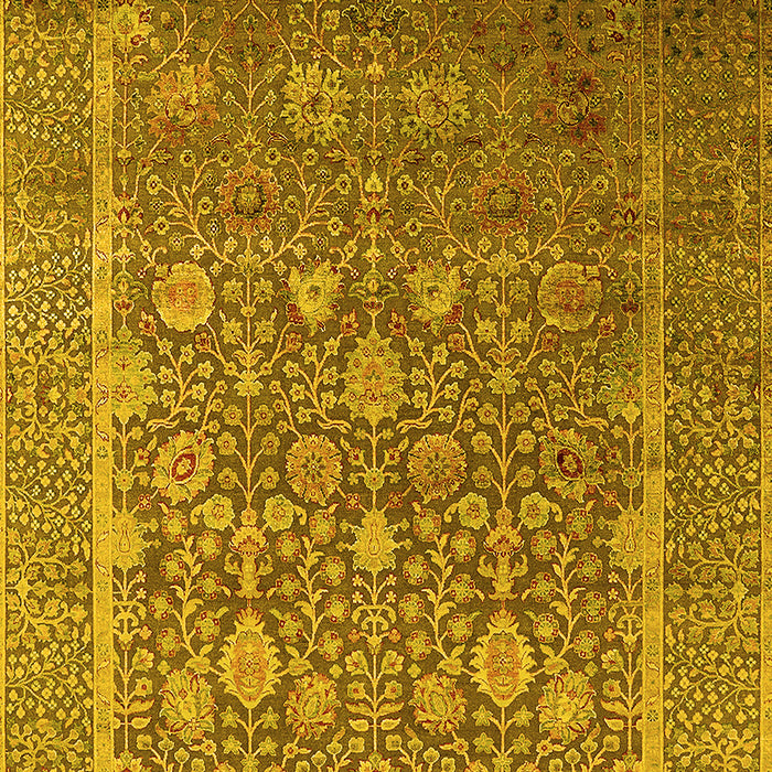 Oriental Yellow Industrial Rug, urb1513yw