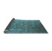 Sideview of Oriental Light Blue Industrial Rug, urb1513lblu