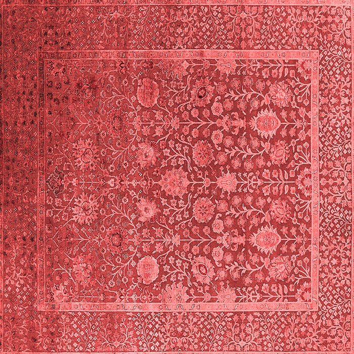 Machine Washable Oriental Red Industrial Rug, wshurb1513red