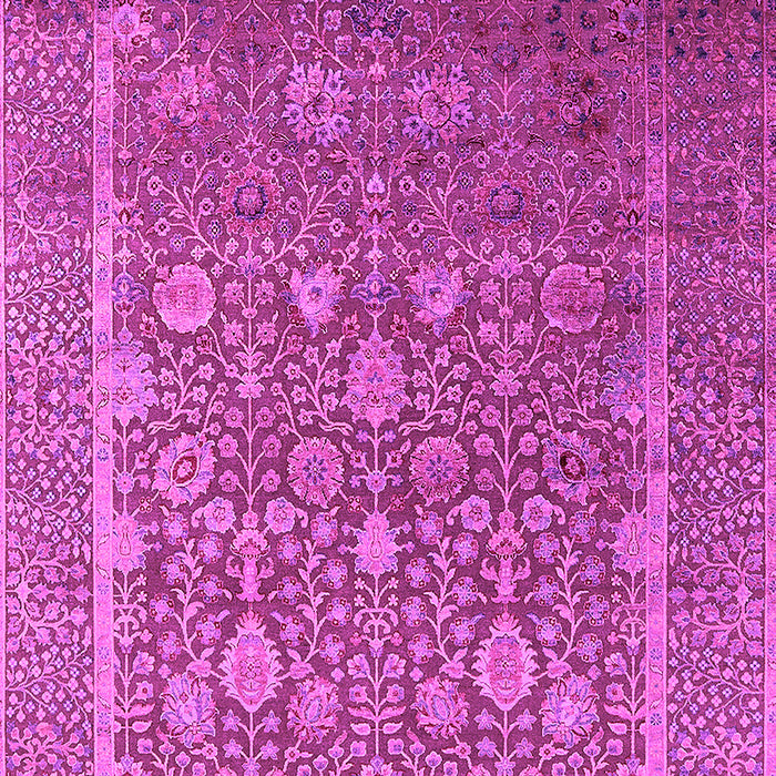 Machine Washable Oriental Pink Industrial Rug, wshurb1513pnk