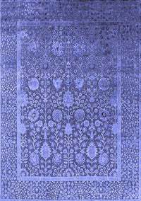 Oriental Blue Industrial Rug, urb1513blu