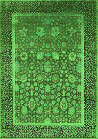 Oriental Green Industrial Rug, urb1514grn