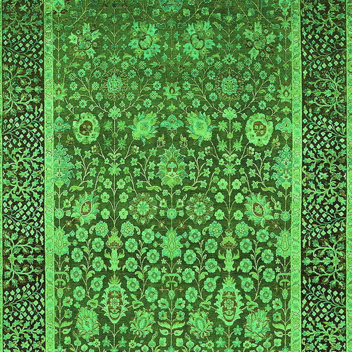 Oriental Green Industrial Rug, urb1514grn
