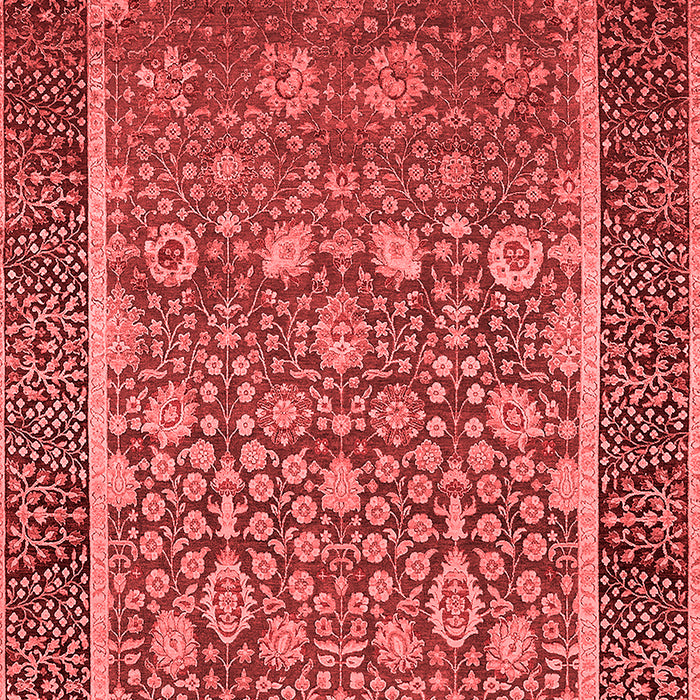 Machine Washable Oriental Red Industrial Rug, wshurb1514red