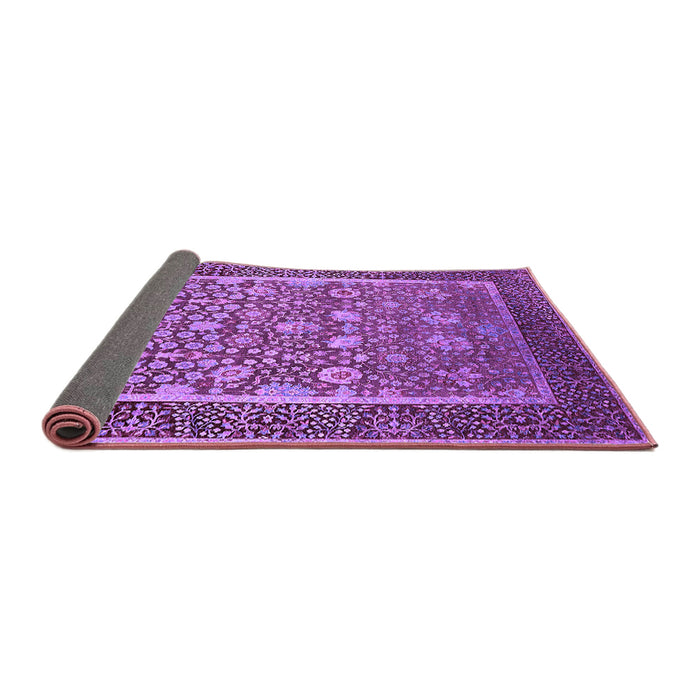 Sideview of Oriental Purple Industrial Rug, urb1514pur