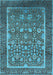 Oriental Light Blue Industrial Rug, urb1514lblu