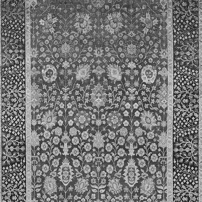 Machine Washable Oriental Gray Industrial Rug, wshurb1514gry