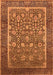 Machine Washable Oriental Orange Industrial Area Rugs, wshurb1514org