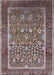 Mid-Century Modern Red Brown Oriental Rug, urb1514