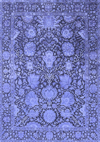 Oriental Blue Industrial Rug, urb1515blu