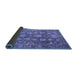 Sideview of Oriental Blue Industrial Rug, urb1515blu