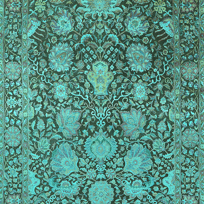 Oriental Turquoise Industrial Rug, urb1515turq