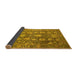 Sideview of Oriental Yellow Industrial Rug, urb1515yw