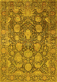 Oriental Yellow Industrial Rug, urb1515yw