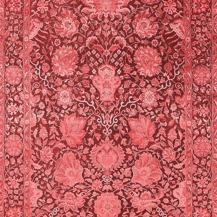 Machine Washable Oriental Red Industrial Rug, wshurb1515red