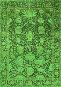 Oriental Green Industrial Rug, urb1515grn