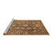 Sideview of Machine Washable Oriental Brown Industrial Rug, wshurb1515brn