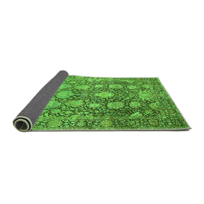 Sideview of Oriental Green Industrial Rug, urb1515grn