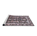Sideview of Machine Washable Industrial Modern Taupe Brown Rug, wshurb1516