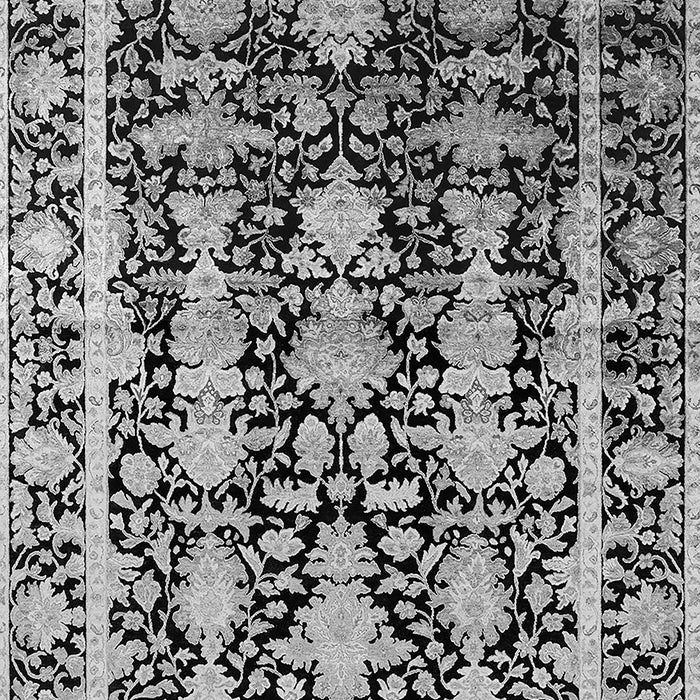 Machine Washable Oriental Gray Industrial Rug, wshurb1516gry