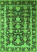 Oriental Green Industrial Rug, urb1516grn