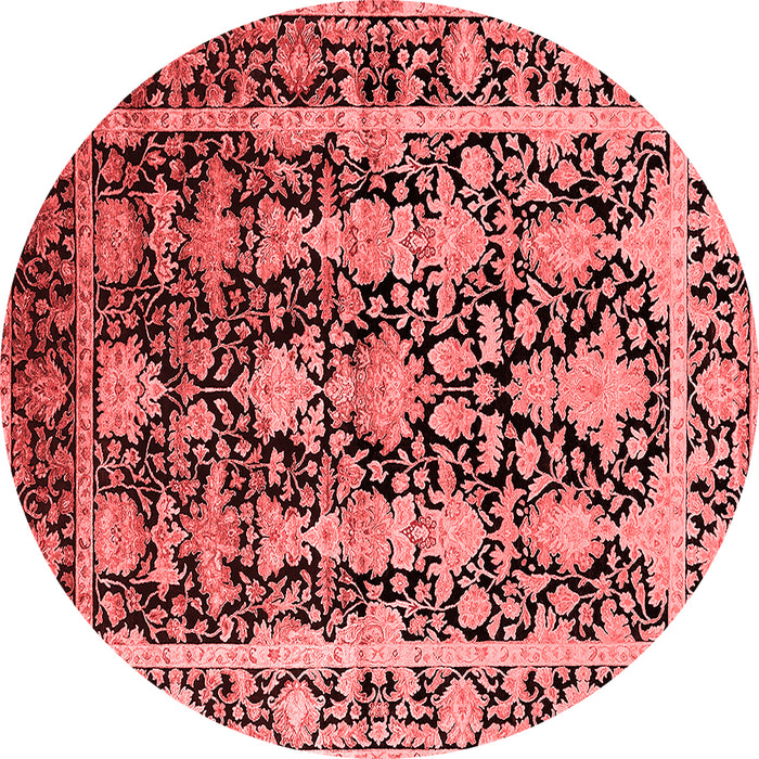 Machine Washable Oriental Red Industrial Rug, wshurb1516red