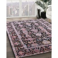 Mid-Century Modern Taupe Brown Oriental Rug, urb1516