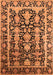 Oriental Orange Industrial Rug, urb1516org