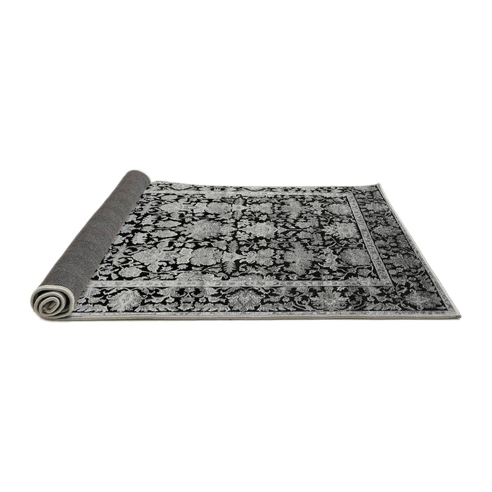 Sideview of Oriental Gray Industrial Rug, urb1516gry