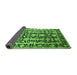 Sideview of Oriental Green Industrial Rug, urb1516grn