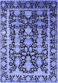 Oriental Blue Industrial Rug, urb1516blu