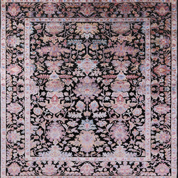 Square Machine Washable Industrial Modern Taupe Brown Rug, wshurb1516