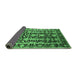 Sideview of Oriental Emerald Green Industrial Rug, urb1516emgrn