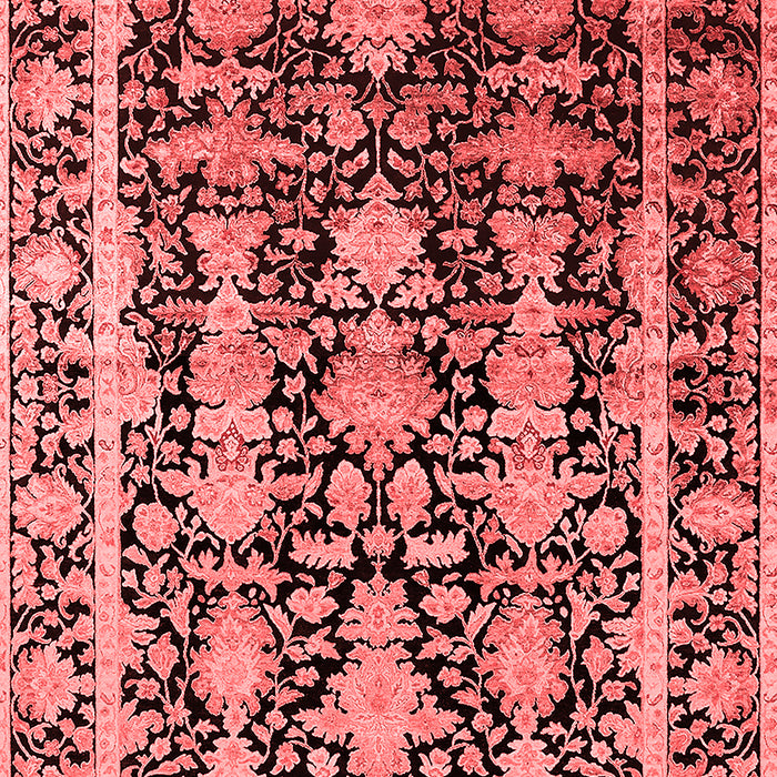 Machine Washable Oriental Red Industrial Rug, wshurb1516red