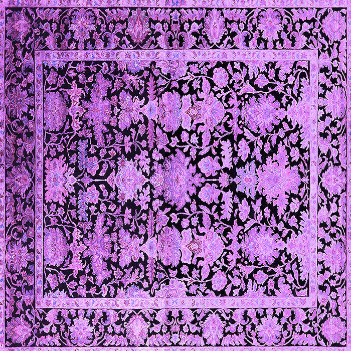 Square Oriental Purple Industrial Rug, urb1516pur