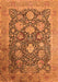 Oriental Orange Industrial Rug, urb1517org