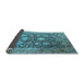 Sideview of Oriental Light Blue Industrial Rug, urb1517lblu