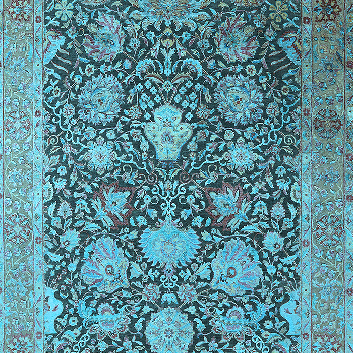 Oriental Light Blue Industrial Rug, urb1517lblu