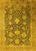 Oriental Yellow Industrial Rug, urb1517yw