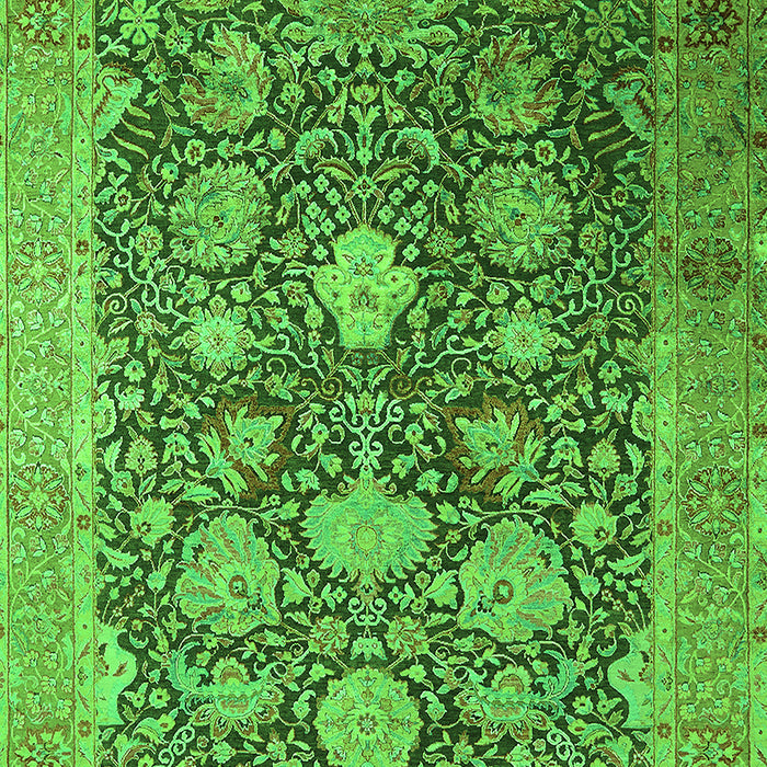 Oriental Green Industrial Rug, urb1517grn