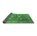 Sideview of Oriental Emerald Green Industrial Rug, urb1517emgrn