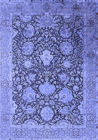 Oriental Blue Industrial Rug, urb1517blu